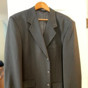 Men’s Four button black suit